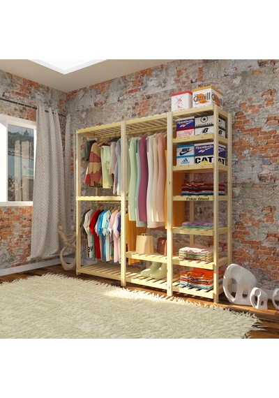Need - Açık Ahşap Elbise Dolabı Need - Açık Ahşap Elbise Dolabı
