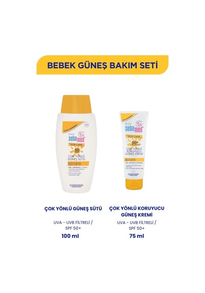 Baby Çok Yönlü Koruyucu Çocuk Güneş Kremi 50 Spf 75 Ml & Güneş Sütü 100 Ml
