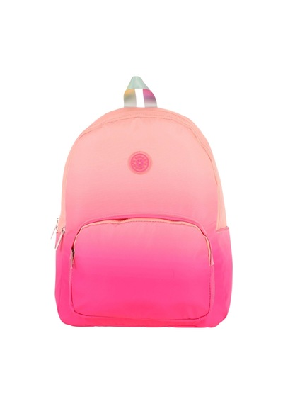 Kaukko Rainbow Kız Çocuk Üç Bölmeli İlkokul Ve Ortaokul Çantası - Somon Pembe Renk Geçişli - K1800 Somon - Pembe