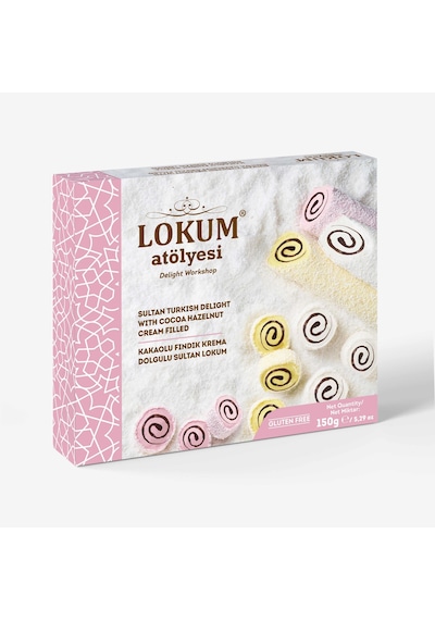 Kakaolu Fındık Krema Dolgulu Sultan Lokum 150g