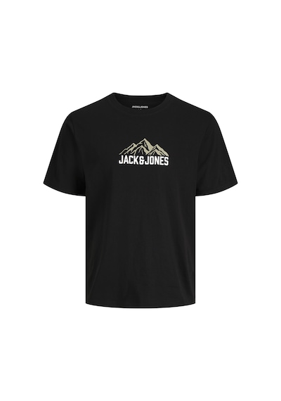 Jack & Jones Erkek Gögüs Baskili Regular Fit Bisiklet Yaka - Roche - 12298443 Siyah Jack & Jones Erkek Gögüs Baskili Regular Fit Bisiklet Yaka - Roche - 12298443 Siyah