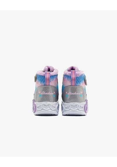 Skechers Infinite Heart Lights - Lovin Hearts Kız Çocuk Gri Işıklı Bot Karışık
