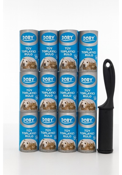 Dory Tüy Toplayıcı Rulo + 12 Adet Yedek Rulo