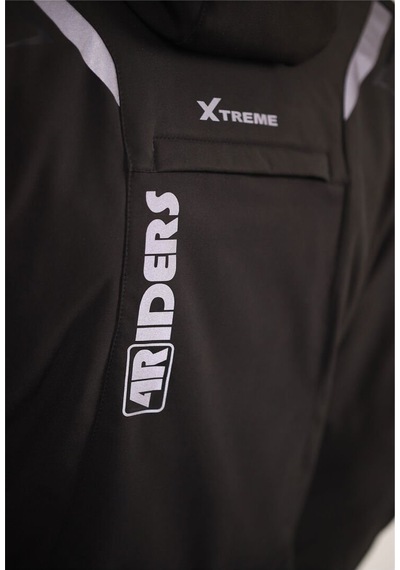 4riders Rex Pro Korumalı Softshell Motosiklet Montu Siyah