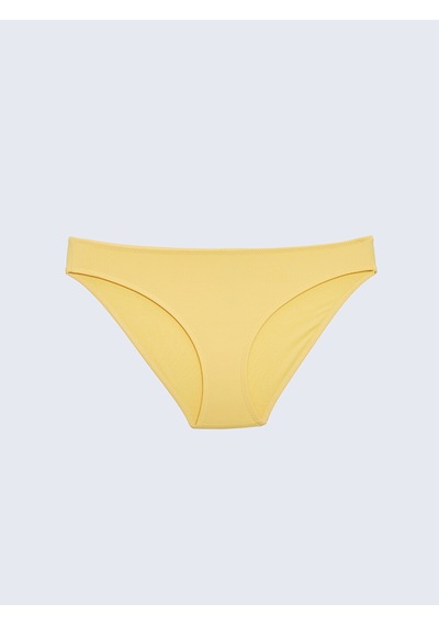 Lcw Dream Sarı Düz Raşel Kumaş Kadın Bikini Alt