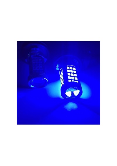 Femex Sis Led Ampul H8/11 2835 Chip 9w Led Ampul 66smd Ultra Parlak Mercekli Mavi