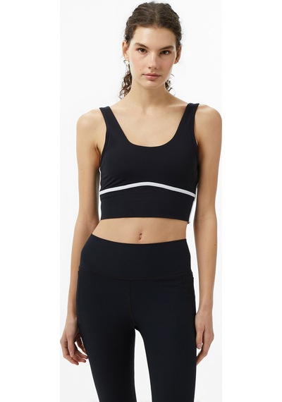 Under Armour Meridian Piped Crop Kadın Siyah Koşu Atlet 6003529 2800282