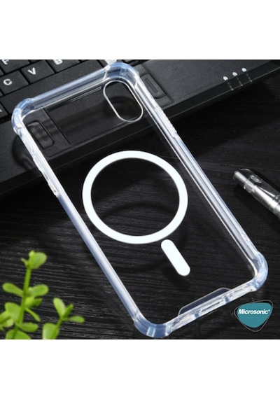 Microsonic Apple Uyumlu iPhone Xs Max Kilif Magsafe Clear Soft Seffaf 539560417