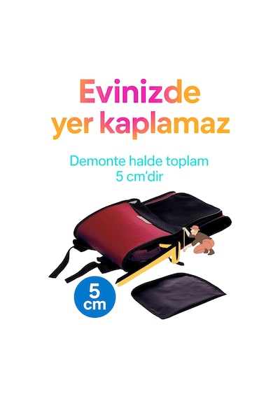 Airmove Premium Kedi Köpek Taşıma Çantası, Silinebilir, Yırtılmaz Fileli, Bükülmez Gövde, Sırt Çantası Tipi Kırmızı