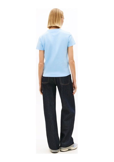 Tommy Jeans Kadın Tişört Dw0dw22277 Mavi