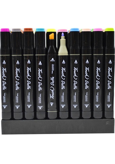 Gen-of Çift Taraflı Touch Marker Kalem Set Çantalı 60'lı