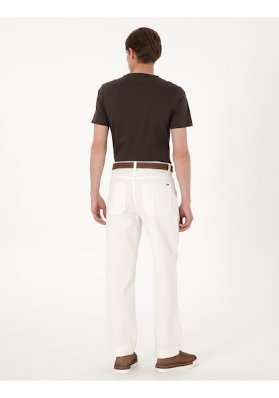 Pierre Cardin Erkek Ekru Pantolon Jean 50305226-vr019 Ekru