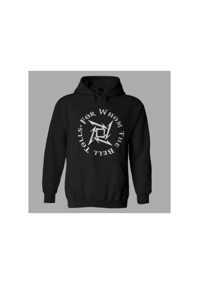 Tarzsokak Unisex Siyah Metallica For Whom The Bell Tolls Hoodie