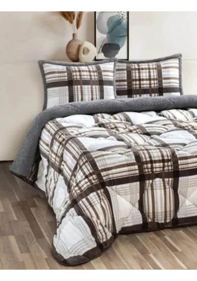 Merinos Comforter Set, Tek Kişilik Yorgan Seti 160x240 -wera Gri