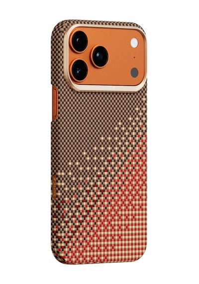 Apple Uyumlu iPhone 17 Pro Max Kılıf M safe Özellikli Raptic Aramid Skin Serenity Serisi Kapak Kahverengi