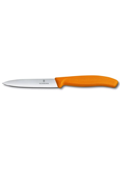 Victorinox 10cm Turuncu Düz Soyma Bıçağı Swissclassic Mutfak 1 Adet Turuncu