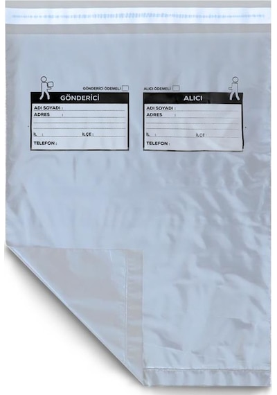 Cepsiz Gri Poşeti 35X45+5 Cm - 100 Adet Cepsiz Gri Poşeti 35X45+5 Cm - 100 Adet