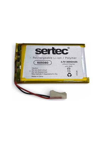Sertec 605080 3.7v 3000 Mah Li-polymer Pil Devreli/1.5a Evimdeyokyok