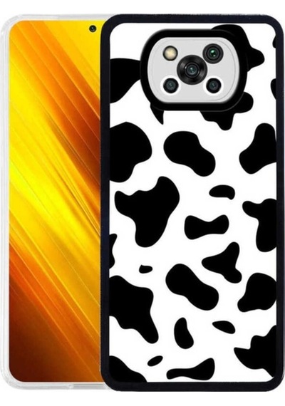 Xiaomi Poco X3 Kılıf Zore M-fit Desenli Kapak Cow No1