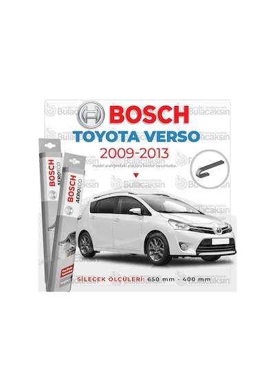 Toyota Uyumlu Verso Muz Silecek Takımı 2009-2013 Bosch Aeroeco