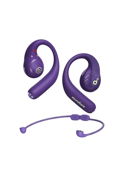 By Anker, Aerofit Pro, Güvenli Uyum, Ergonomik Tasarım, Ldac İle Zengin Ses, Bluetooth 5.3, Ipx5 Suya Dayanıklı, 46 Saat Çkablosuz Kulaklıklar, Mor