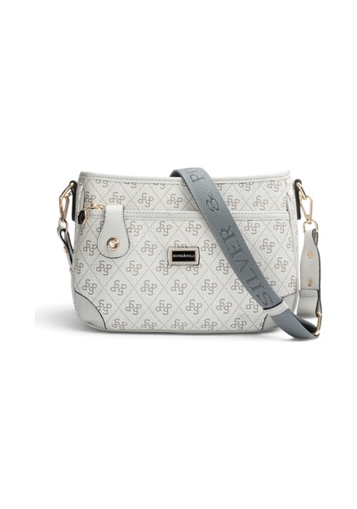 Silver & Polo Silver Polo A.gri - Gri Monogram Kadın Çapraz Çanta Sp1160
