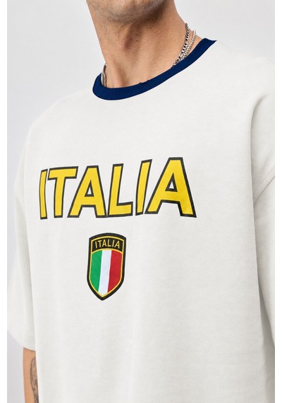Fıfa World Cup 26 İtalya Oversize Tişört Beyaz