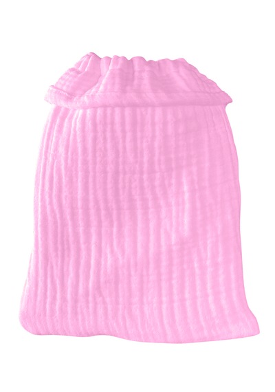 Joyous Mom Kids Organik Muslin Banyo Kese Ve Havlu Seti Pembe