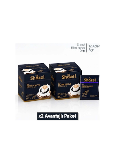 Shazel Drip Filtre Kahve Klasik- 24'lü/ 2 Kutu