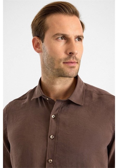 Süvari Koyu Kahve Slim Klasik Yaka Düz Pike Torba Cep Manşetli Kısa Kollu Casual Gömlek Sgm1008400027-kh9 Süvari Koyu Kahve Slim Klasik Yaka Düz Pike Torba Cep Manşetli Kısa Kollu Casual Gömlek Sgm1008400027-kh9