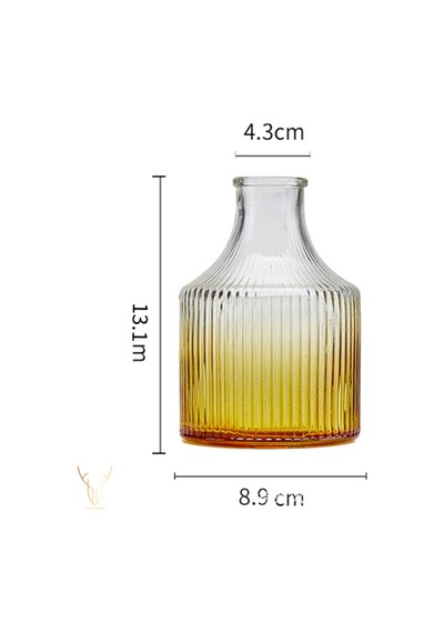 Tomurcuk Sarı Cam Vazo - 13 Cm Sarı