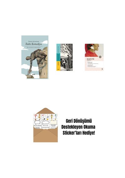 İlahi Komedya Bez Ciltli + İlahi Komedya - Araf + Rime Şiirler + Okuma Sticker'ları