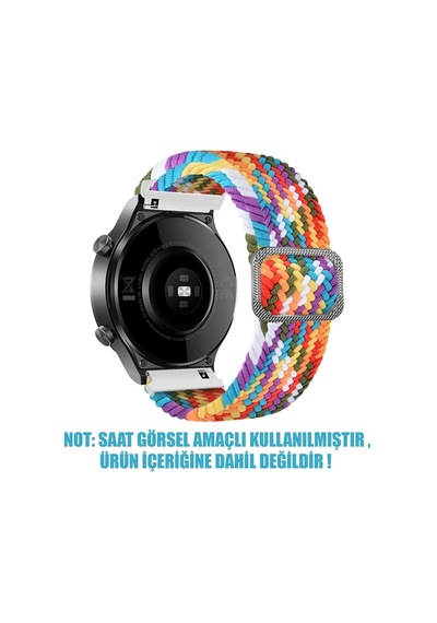 Samsung Galaxy Watch 6 40mm Kordon Braided Loop Band Çok Renkli