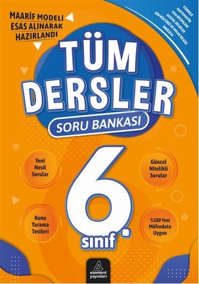 6. Sınıf Tüm Dersler Soru Bankası / Yunus Emre Çekiç
