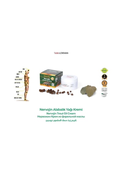 Tabib Lokman Nervojin Alabalık Yağı Masaj Kremi 6 x 100 ML