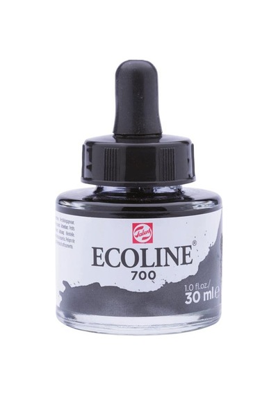 Talens Ecoline Sıvı Suluboya 30ml - Black 700