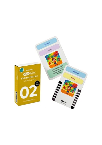 Bigibuddy Wordsbuddy Çocuklar İçin Türkçe İngilizce Temel Öğrenim Paketi 90 Kart 3'lü Set Cihaz Hariç