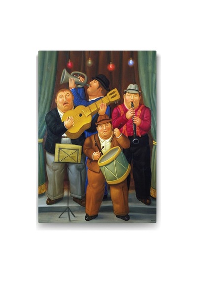 Ayrex Botero - The Orchestra Tablosu - 70x100cm