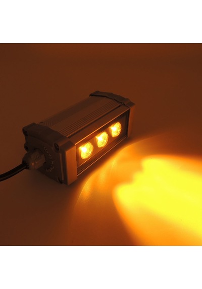 Led Aydınlatma Wall Washer Duvar Boyama 10 Cm 3w Amber