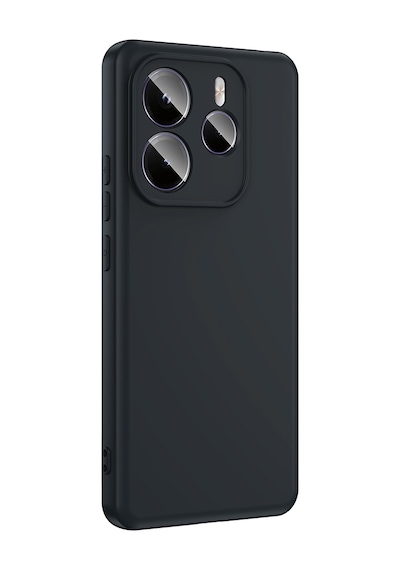 Xiaomi Redmi Note 14 5g Kılıf Yumuşak Silikon Kamera Korumalı Lansman Pazarplus Koyu Mor