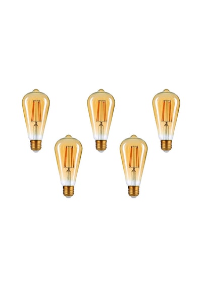 4w Rustik Ampul 2500k Amber Işık St64 - 5 Adet