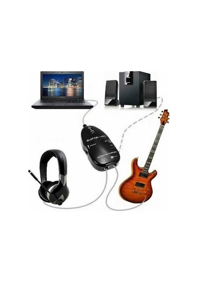 Alfais 4672 Usb Gitar Guitar Link Kablosu Çevirici Dönüştürücü