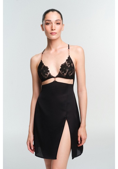 Penti Siyah Obsidia Babydoll