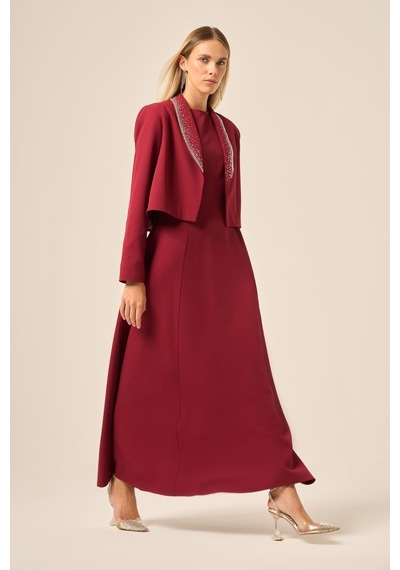 Ftz Women Kadın Ceket Elbise Takım Bordo 31210 Bordo