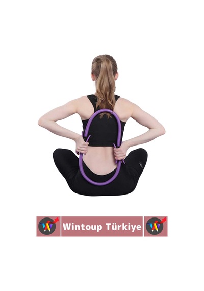 Dayanıklı Fitness Aerobik Bacak Kol Kalça Karın Kas Şekillendiren Güçlendiren Esnek Pilates Çemberi
