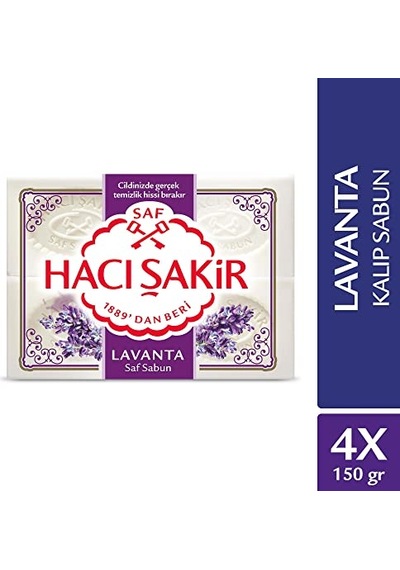 Tukıma Hacı Şakir Lavanta Kalıp Sabun 4 Adet Acı Badem