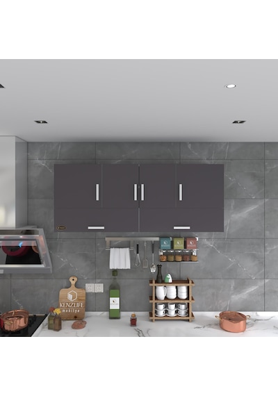 Kenzlife hazır mutfak general gri 060*150*22 mutfak banyo dolabı kapaklı raflı Kenzlife hazır mutfak general gri 060*150*22 mutfak banyo dolabı kapaklı raflı