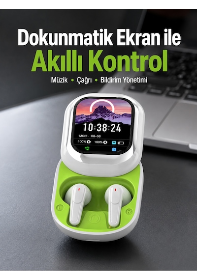 Dokunmatik Ekranlı Aktif Gürültü Azaltma Özellikli Kablosuz Kulaklık V5.4 - Lisinya