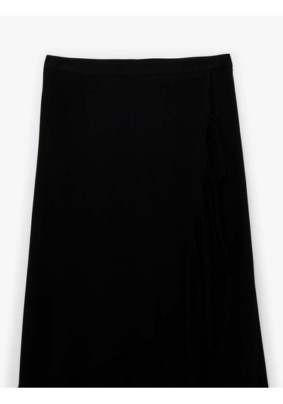 Koton Midi Siyah Kadın Etek 6sak70014ew Siyah