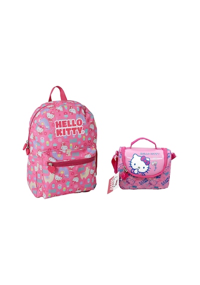 Hello Kitty Anaokulu Çantası Ve Beslenme Çantası Pembe
